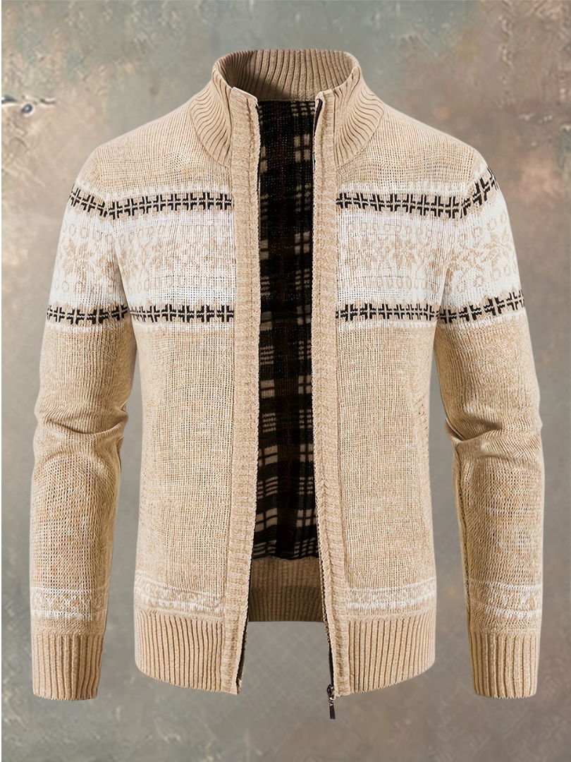 Gerran - Comfortable Zip-Up Knit Cardigan
