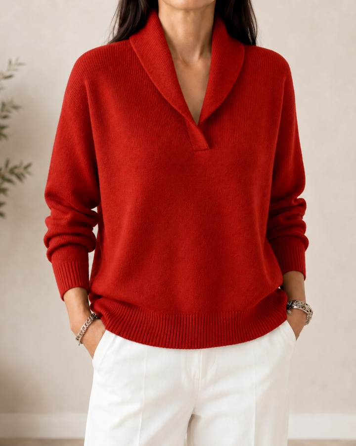 Samilla - Long Sleeve V-Neck Sweater
