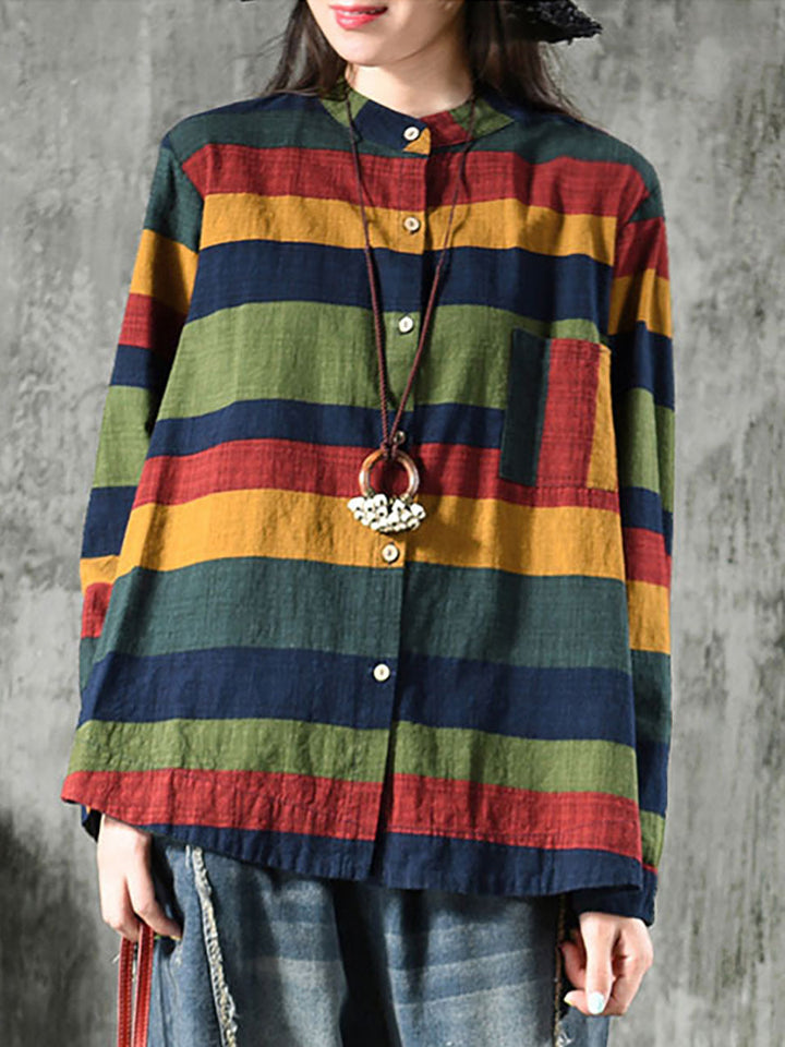 Aelina - Striped Long Sleeve Shirt