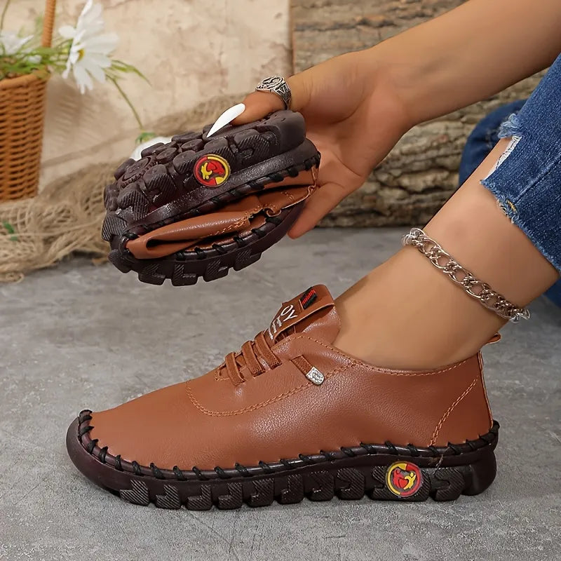 Hilga - Flexible Sole Lace Up Sneakers