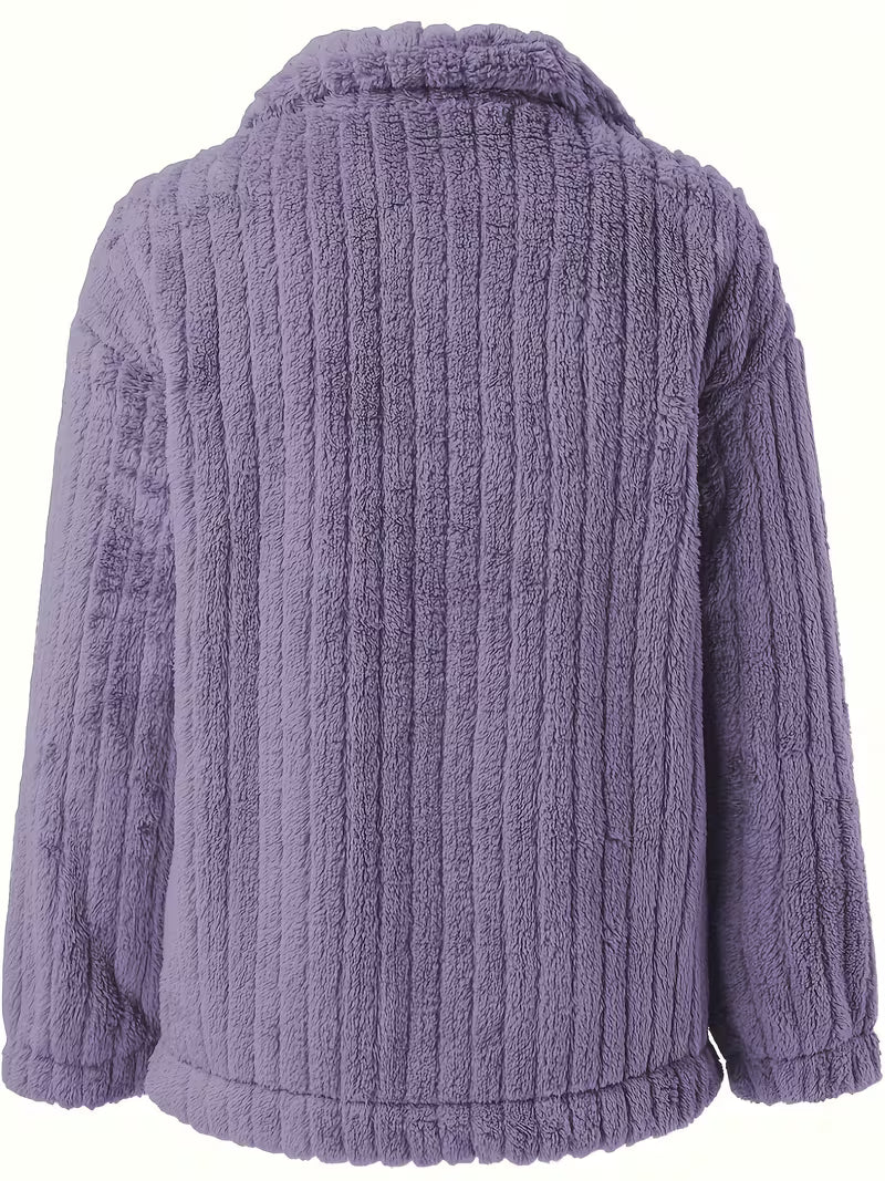 Libila - Faux Fur Jacket Jacket With Pockets