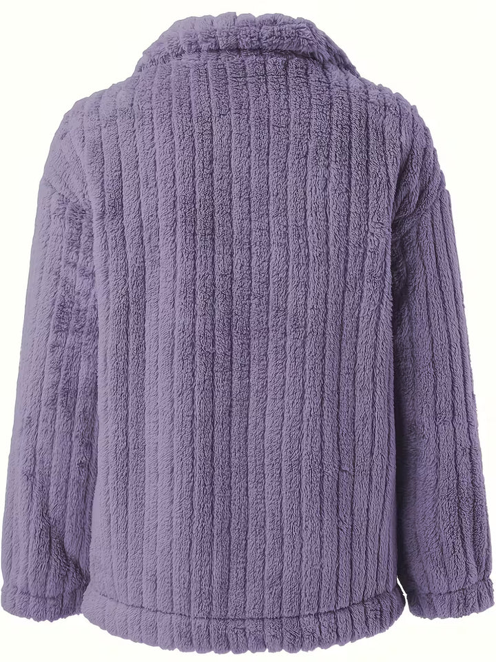 Libila - Faux Fur Jacket Jacket With Pockets