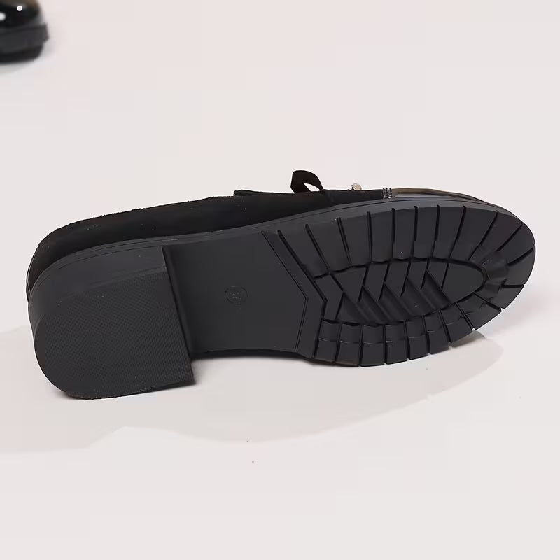 Saiphin - Loafers With Bow and Glossy Toe Cap