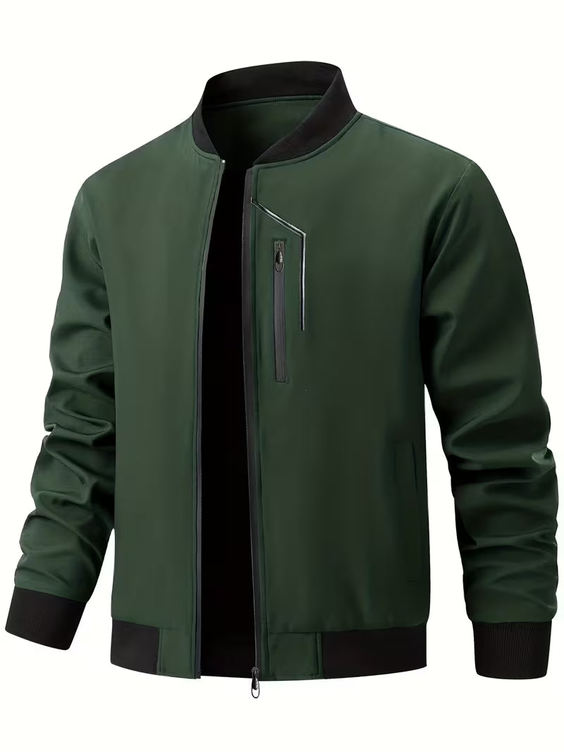 Akrum - Casual Bomber Jacket With Zipper
