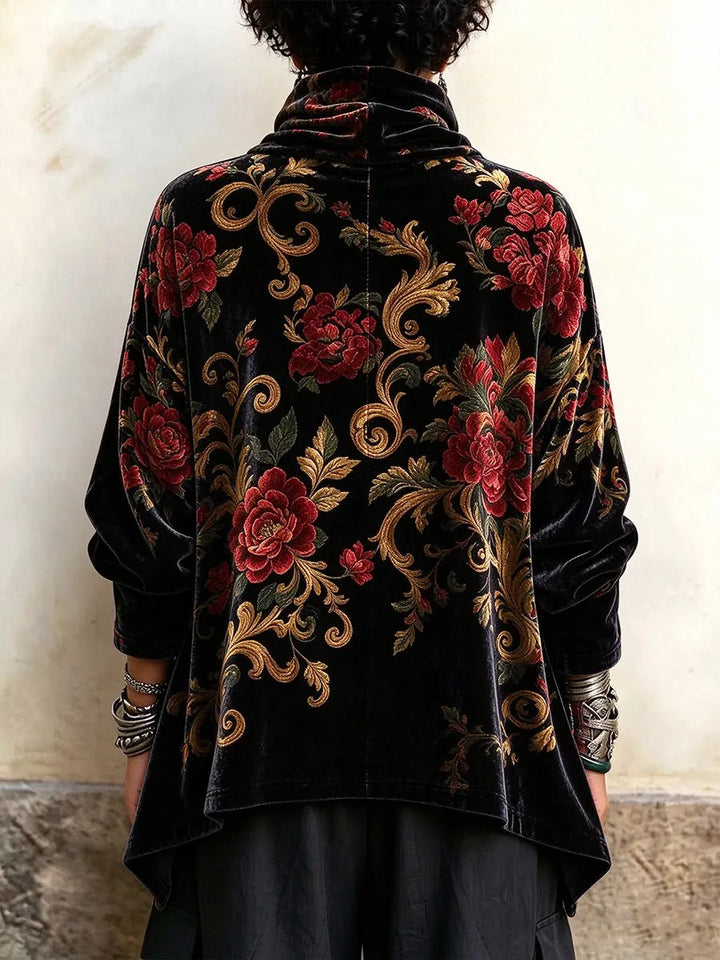 Analisa - Vintage Floral Print Top