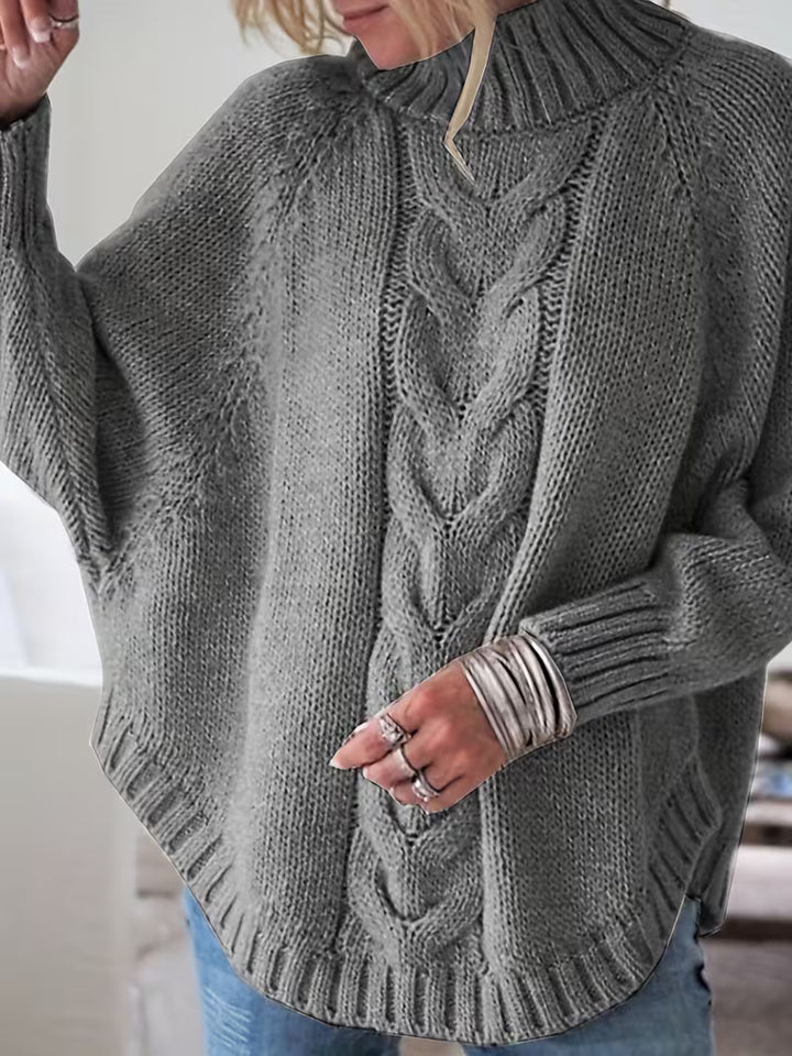 Edeltraut - Turtleneck Sweater with Batwing Sleeves
