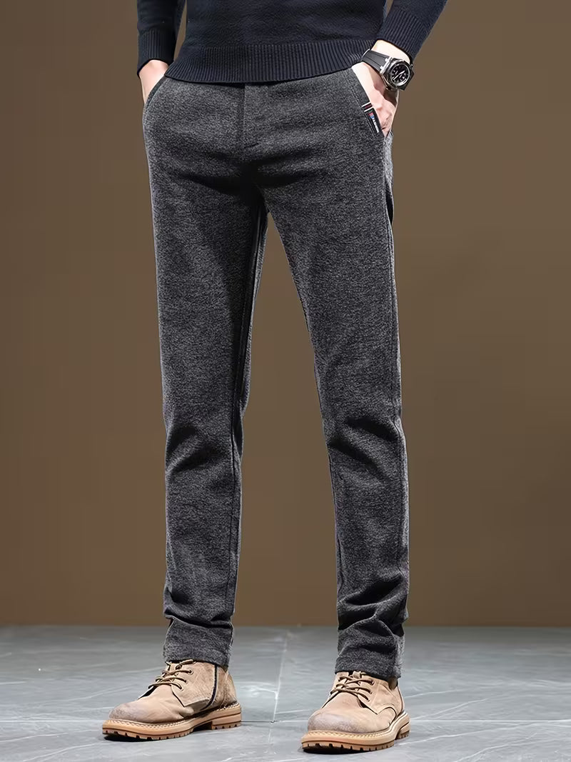 Talcott - Slim Fit Textured Casual Trousers