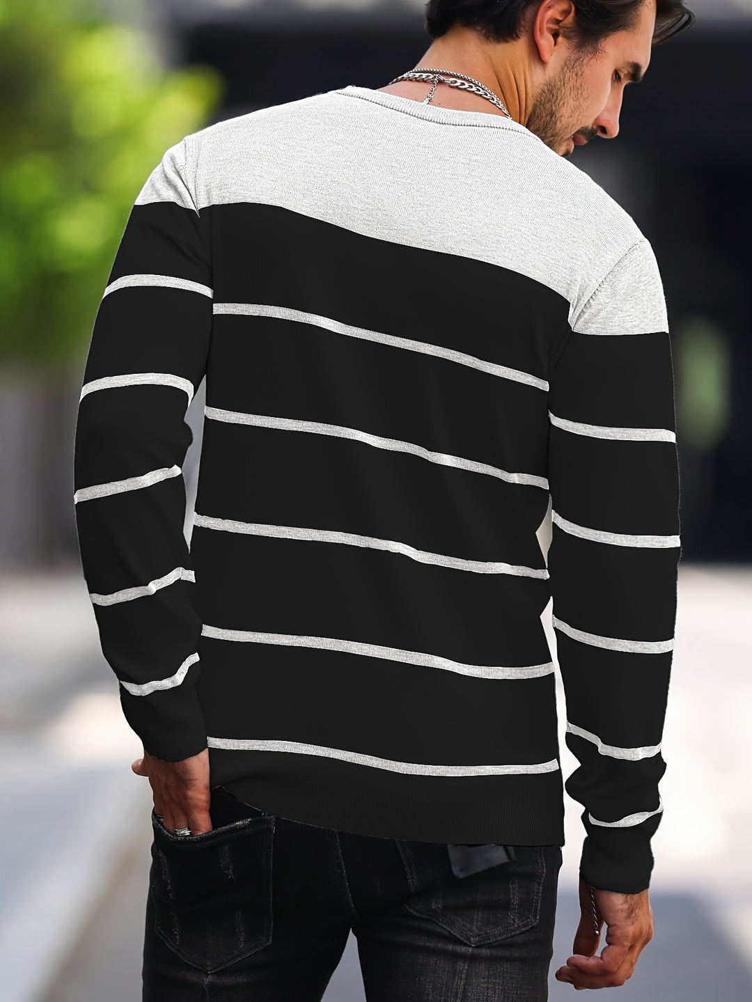 Michiel - Casual Striped Sweater With Long Sleeve