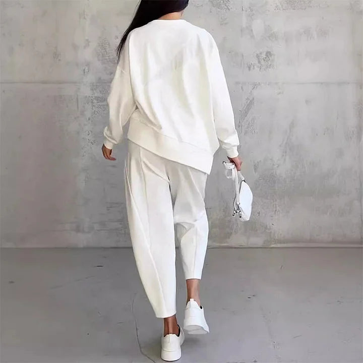 Tashia - Casual Long Sleeve Sweatshirt and Jogger Set