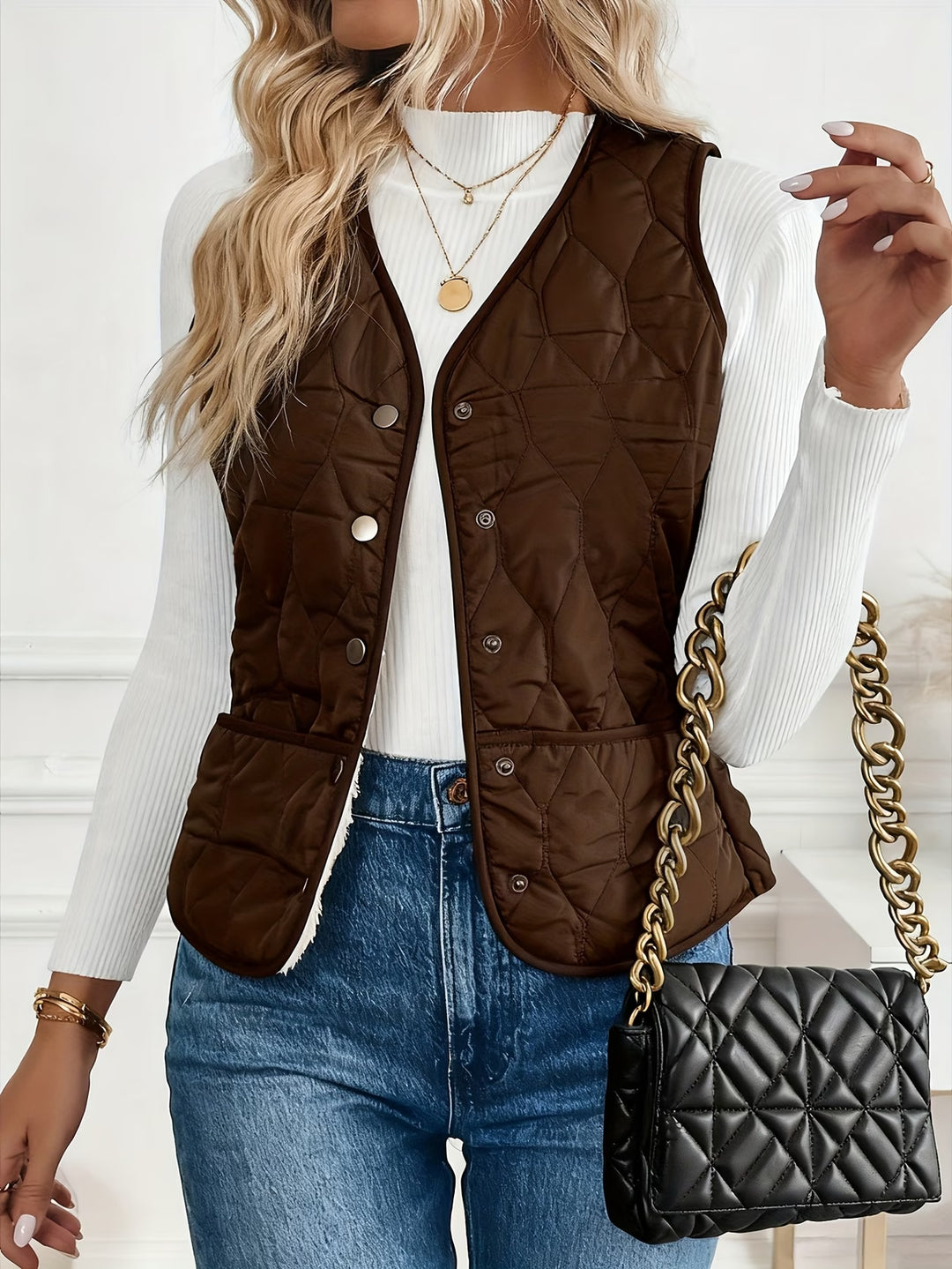 Mandia - Sleeveless Vest With Pockets