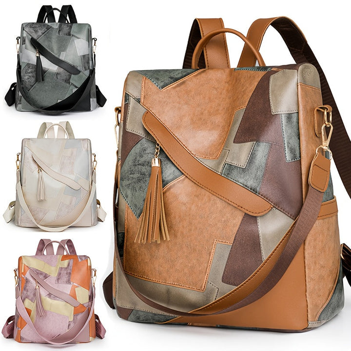 Vinika - Checkered Anti-Theft Backpack