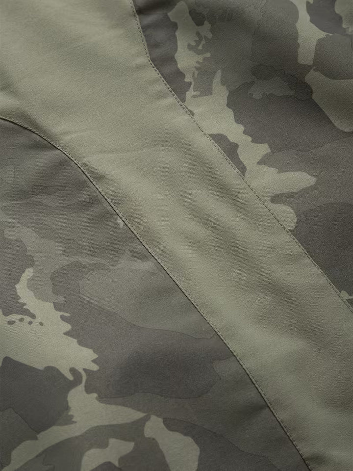 Brekks - Camouflage Hooded Windbreaker Jacket