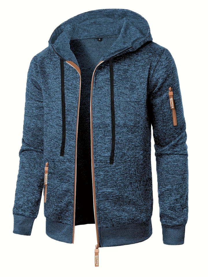 Ewen - Long Sleeve Zip-Up Hoodie