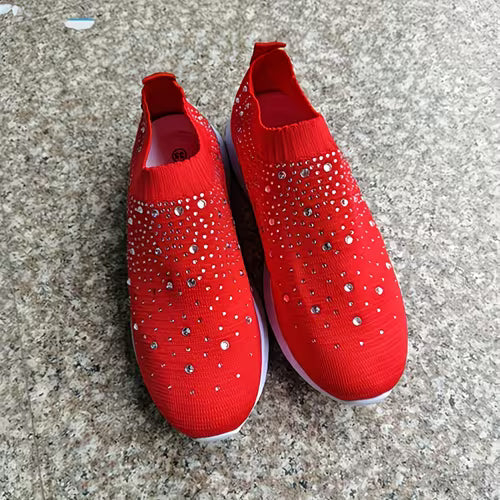 Elizaa - Comfortable Sneaker With Rhinestone