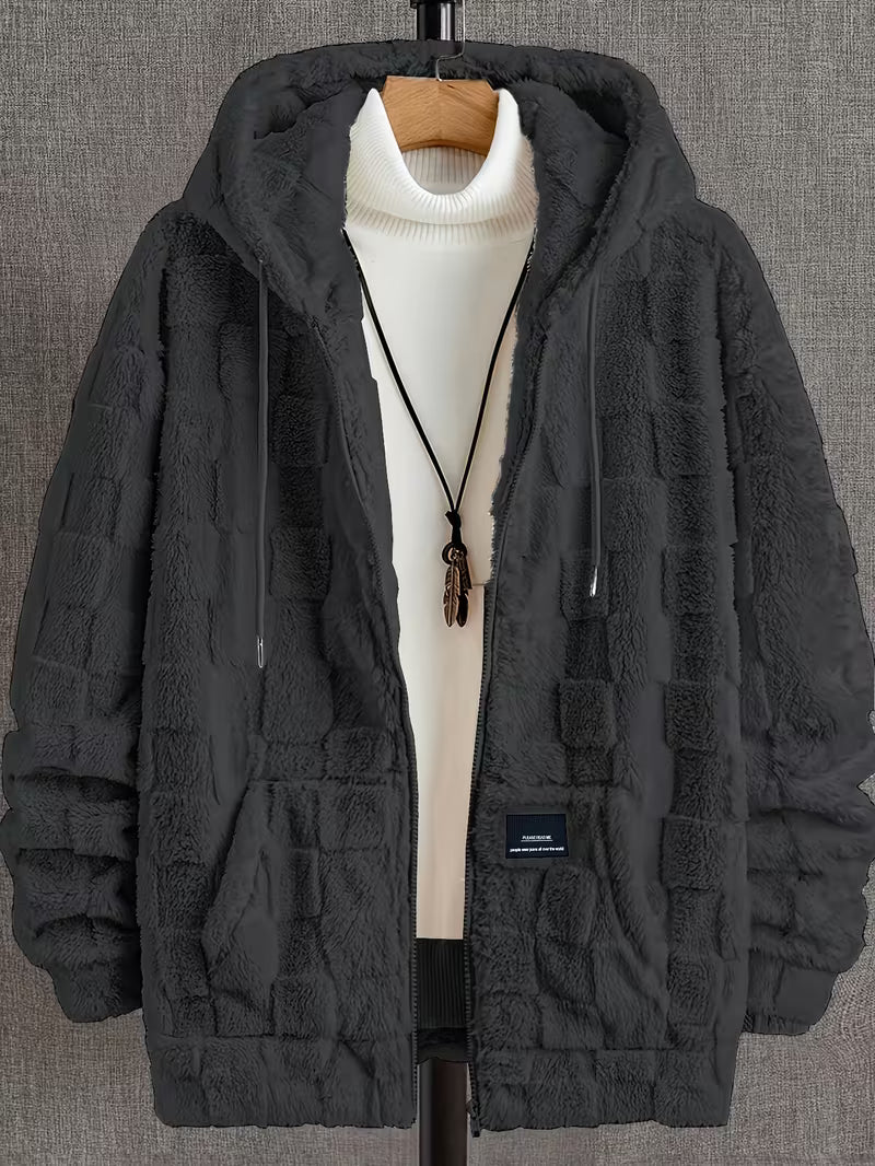 Karun - Fleece Zip-Up Hooded Jacket