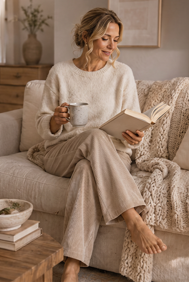 Jina - Wide Leg Trousers With Front Pockets