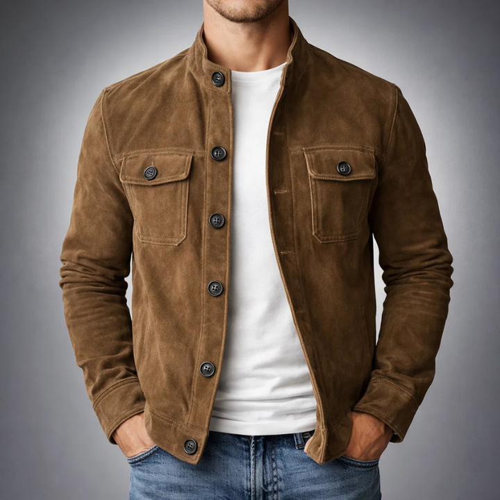 Kaarel - Long Sleeve Jacket With Button