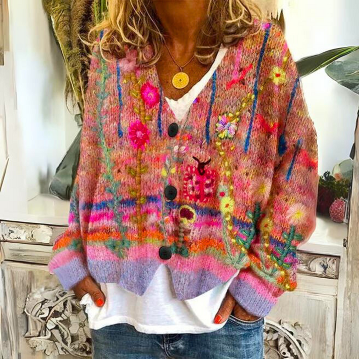 Evonna - Cozy And Colorful Knitted Sweater