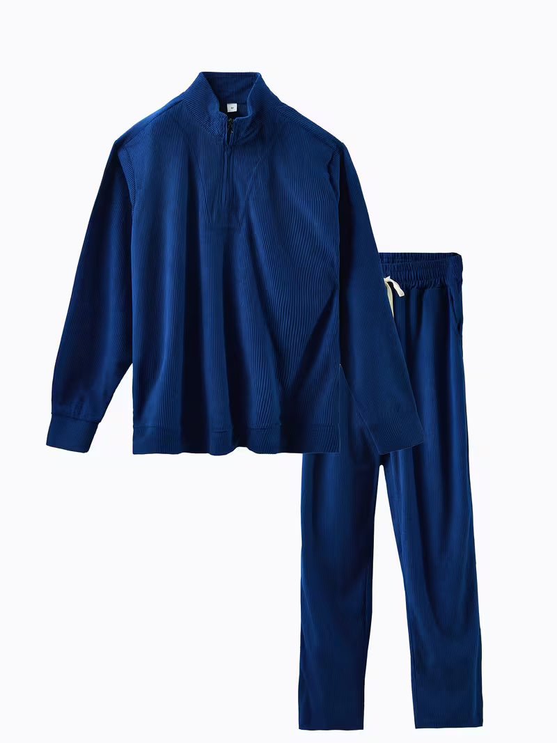 Cian - Quarter-Zip Two-Piece Tracksuit Set