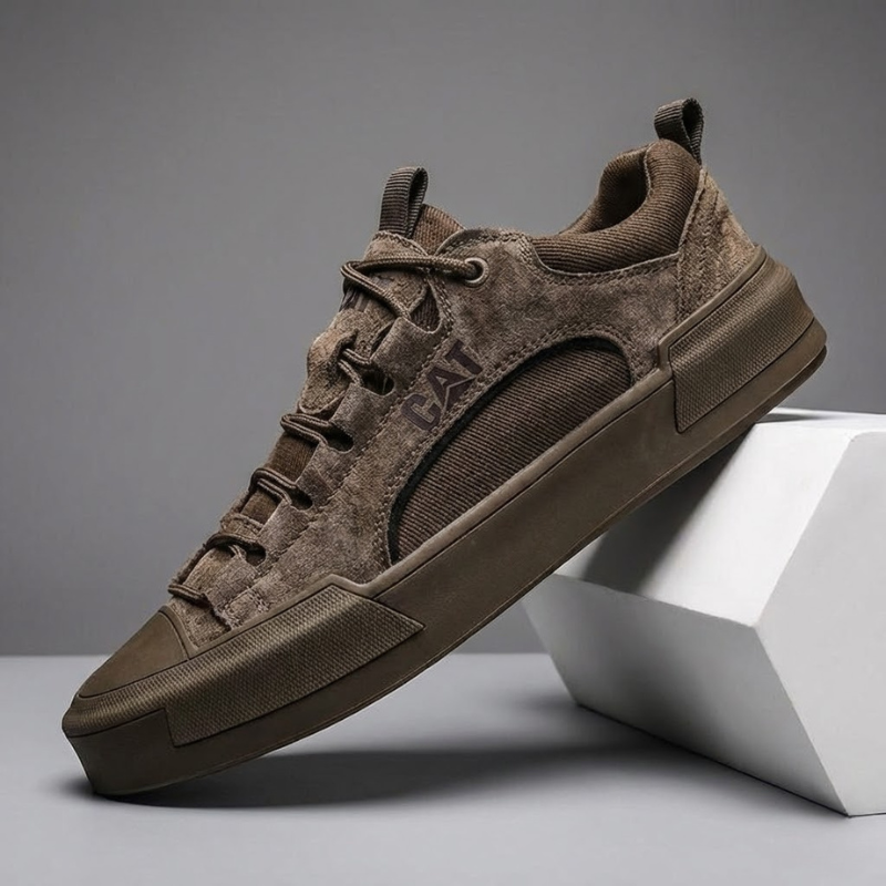 Atherton - Casual Suede Lace Up Sneakers