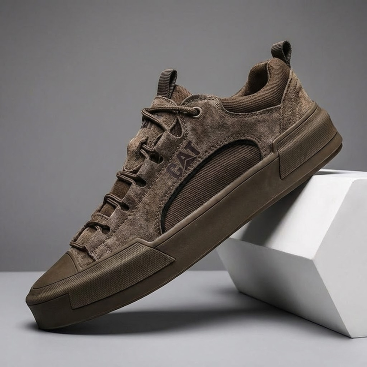 Atherton - Casual Suede Lace Up Sneakers