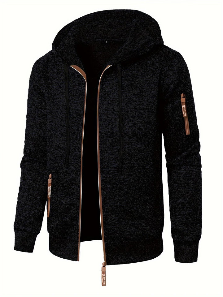 Ewen - Long Sleeve Zip-Up Hoodie