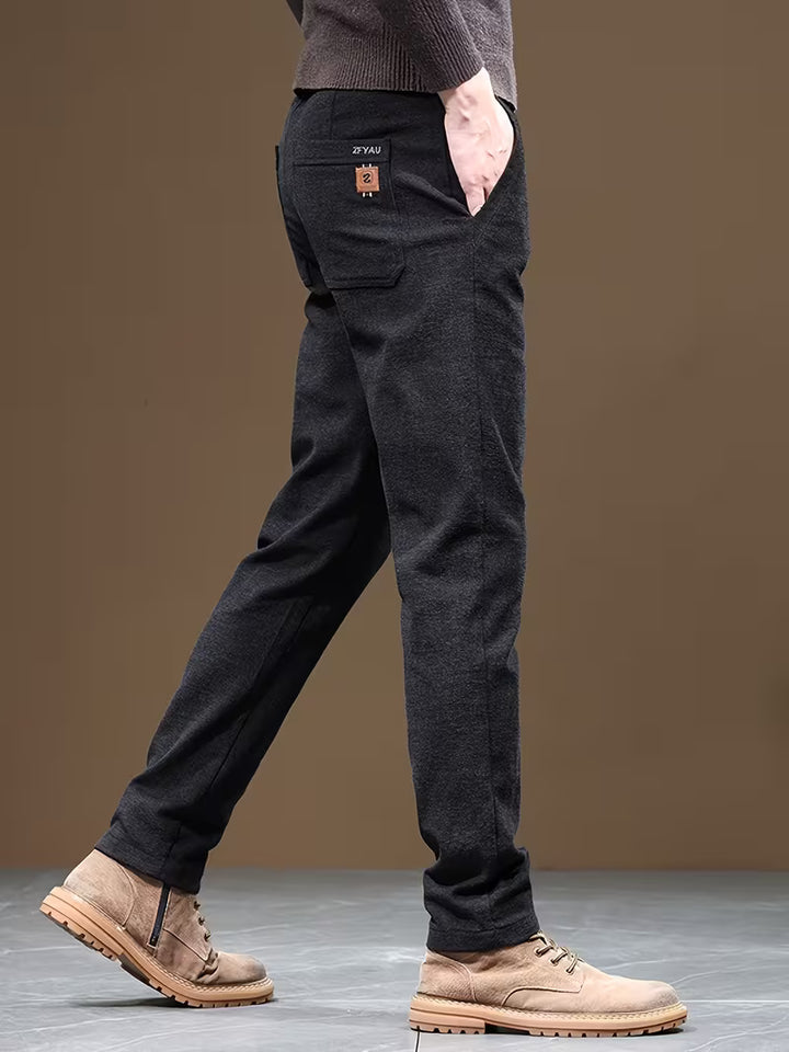 Talcott - Slim Fit Textured Casual Trousers