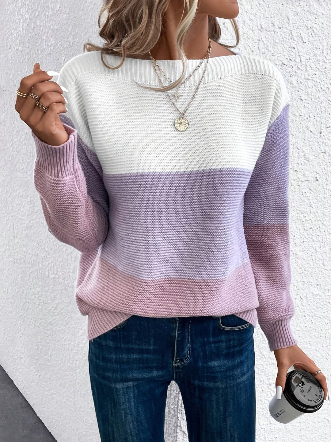 Faria - Elegant Long Sleeve Sweater