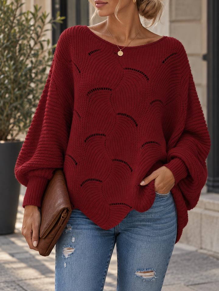 Zeyna - Long Sleeve Knit Sweater