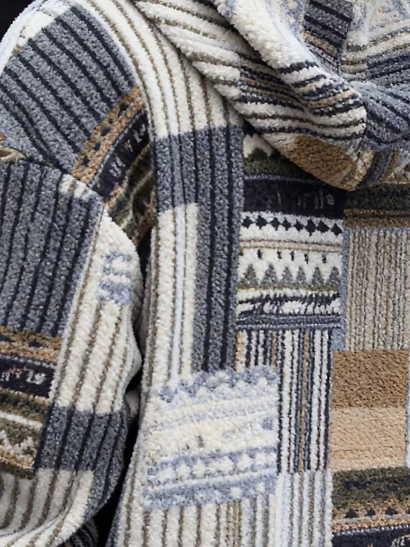 Silvain - Printed Zip-Up Hooded Sweatshirt