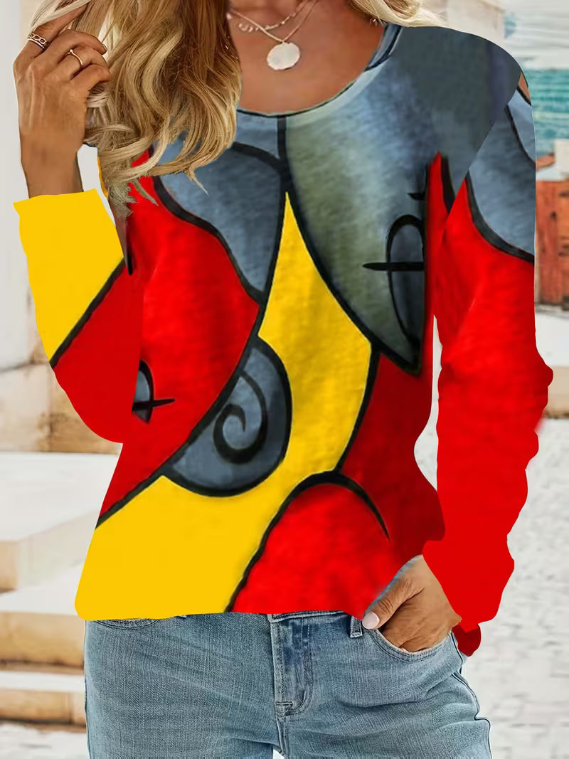Limmina - Abstract Geometric Print Top