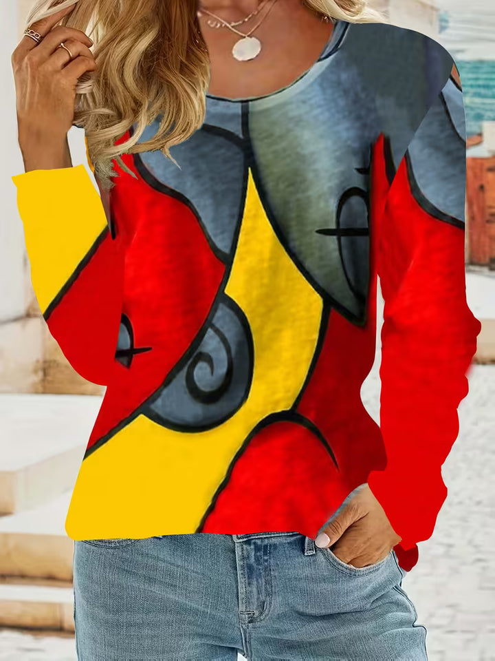 Limmina - Abstract Geometric Print Top