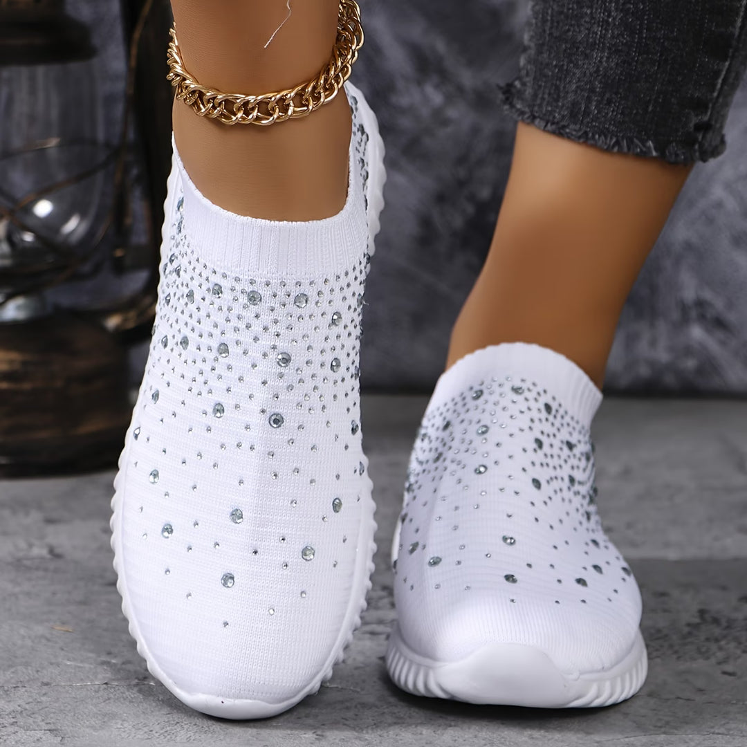 Elizaa - Comfortable Sneaker With Rhinestone