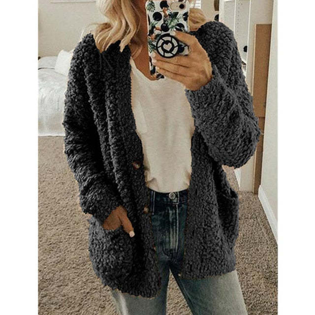 Dalavia - Long Sleeve Cardigan With Pockets