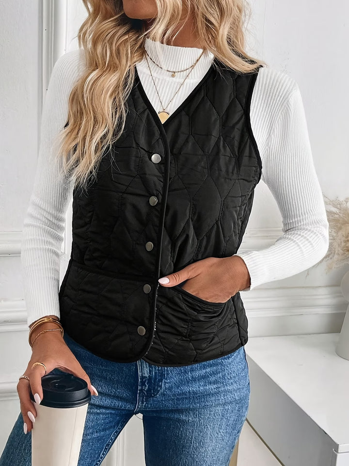 Mandia - Sleeveless Vest With Pockets