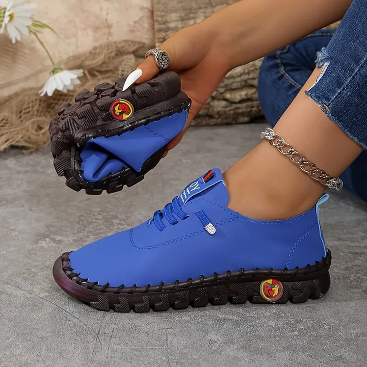 Hilga - Flexible Sole Lace Up Sneakers