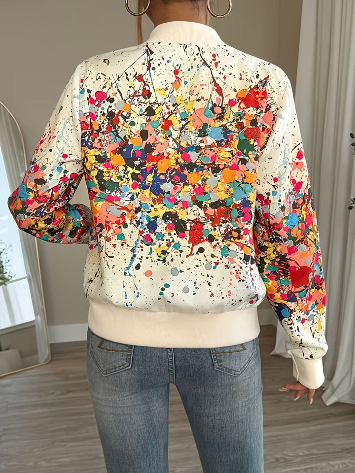 Riena - Vibrant Tie-Dye Print Jacket