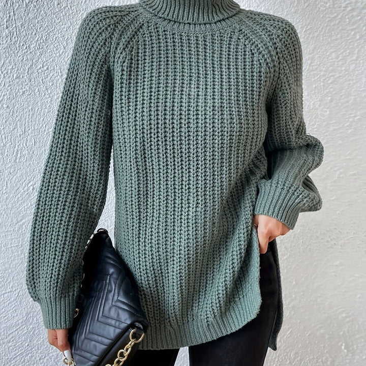 Lorina - Knit Turtleneck Long Sleeve Sweater