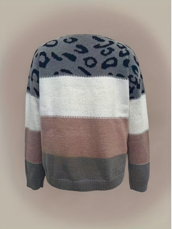 Lona - Leopard Print Knitted Sweater