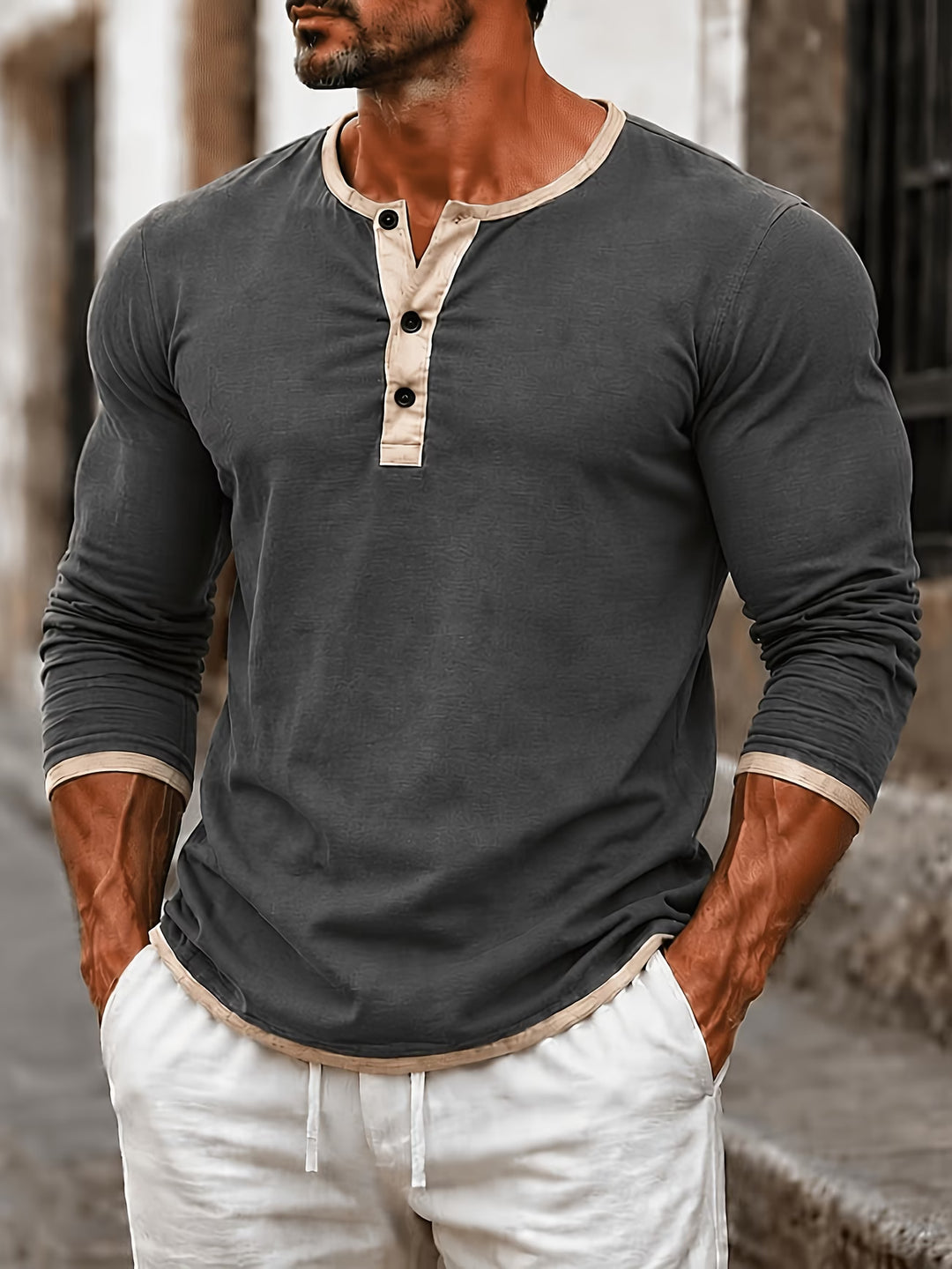 Alper - Long Sleeve Polo Shirt