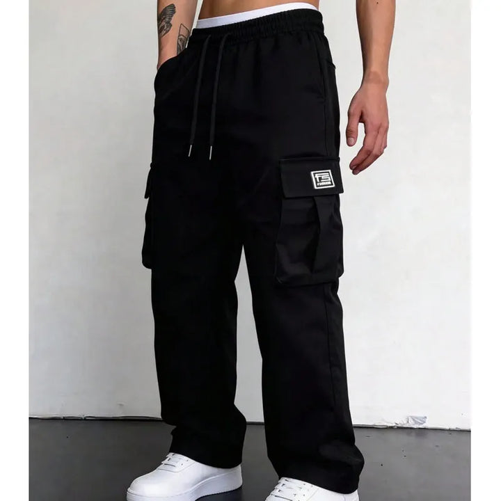 Nesham - Cargo Trousers With Drawstring Waist and Pockets