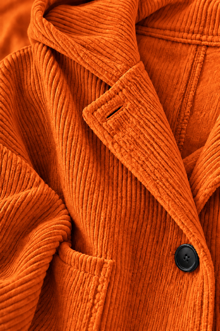 Nalina - Oversized Corduroy Hooded Jacket