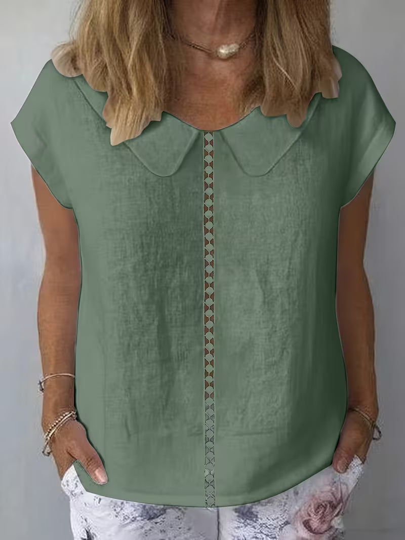 Avielle - Short Sleeve Top With Cutout Front
