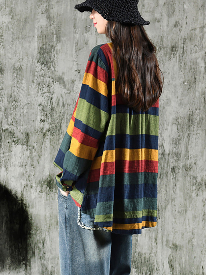 Aelina - Striped Long Sleeve Shirt