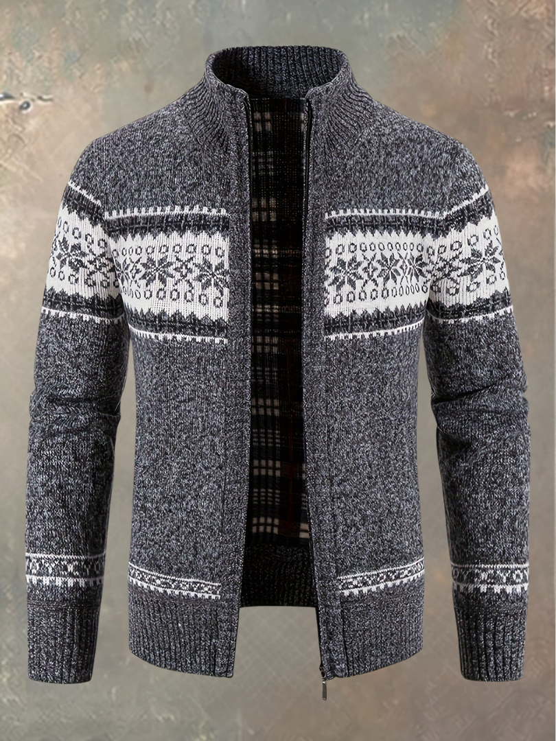 Gerran - Comfortable Zip-Up Knit Cardigan