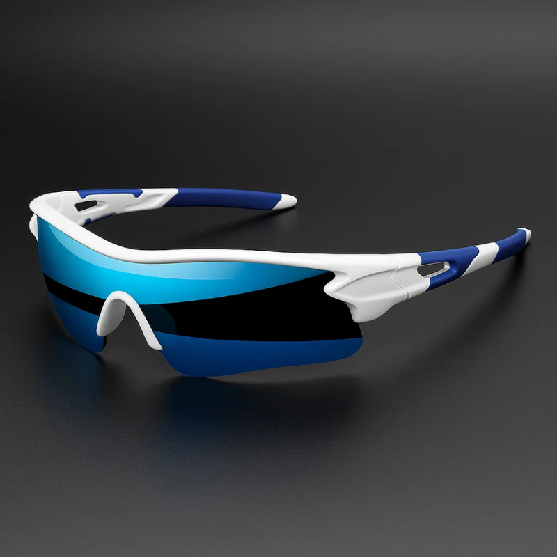 VeloShade - Mirrored Wraparound Sports Cycling Sunglasses