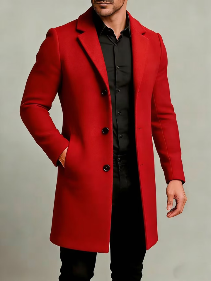 Hollander - Button Up Long Sleeve Lapel Coat