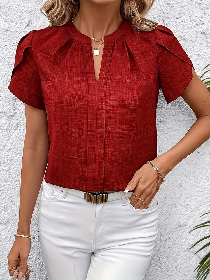 Kacey - Short Sleeve V-Neck Shirt
