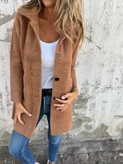 Dorothie - Coat With Lapel Collar and Patch Pockets