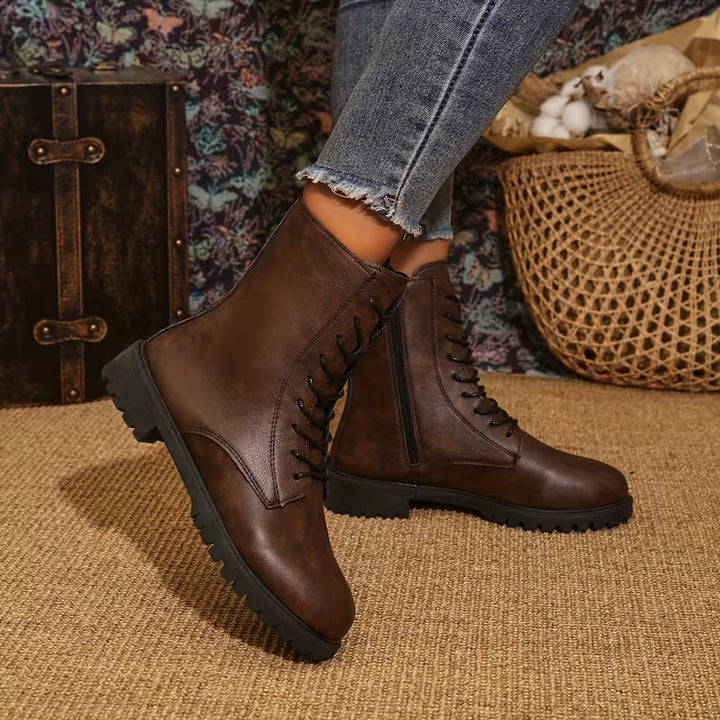 Rawert - Comfortable Lace Up Ankle Boots